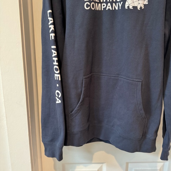 AS Colour Pullover Blue Hoodie Sweatshirt Men's Size L Fits Like A Medium - Picture 6 of 13
